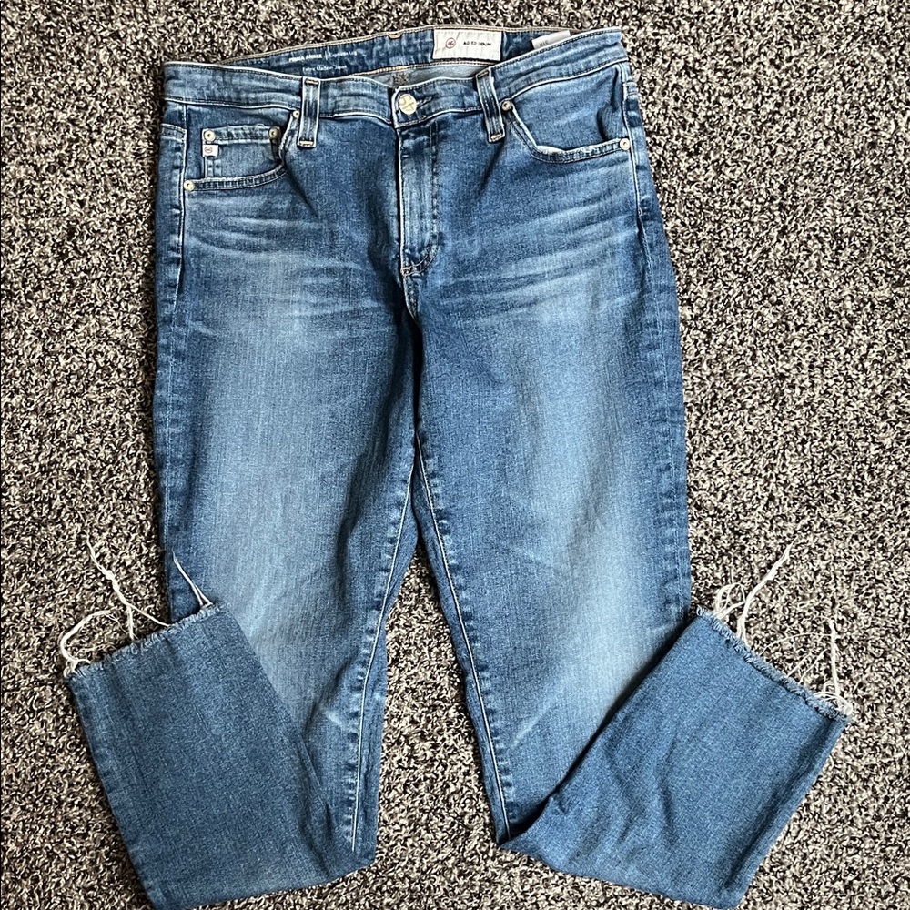 AG Adriano Goldschmied Cropped Denim Jeans